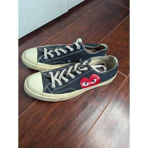 Converse x Comme des Garçons PLAY Chuck 70 black low top mens 8 womens 10